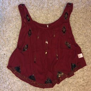 FREE PEOPLE embellished tank M